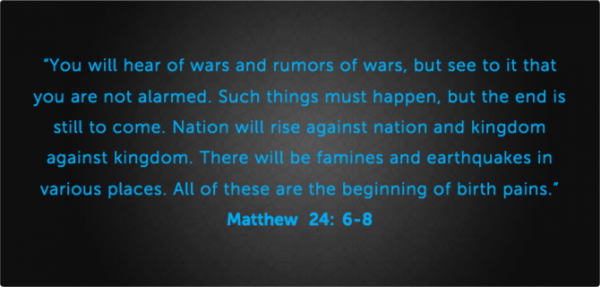 SIGNS OF THE END TIMES: WARS & NATURAL DISASTERS - Right From The Heart ...