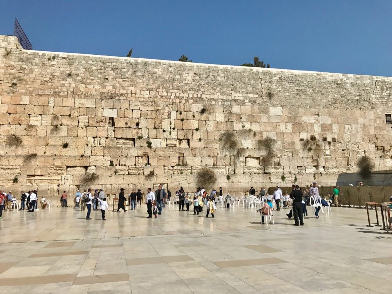 the wailing wall in Jerusalem